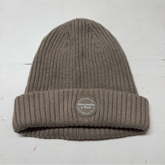 Abercrombie & Fitch Accessories - Abercrombie & Fitch beanie tan oatmeal unisex